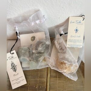 Luxe Tribe by aviva stanoff Genuine Crystal Fluorite & Quartz Collection NWT